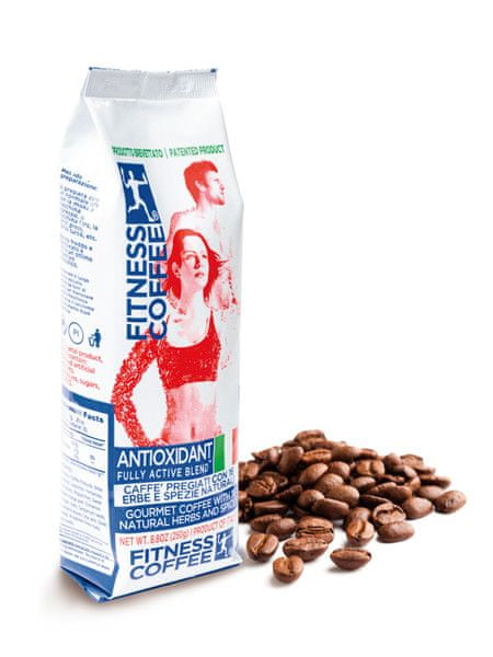 WEBHIDDENBRAND Fitness coffee Antioxidant fully active blend 250 g zrnková káva